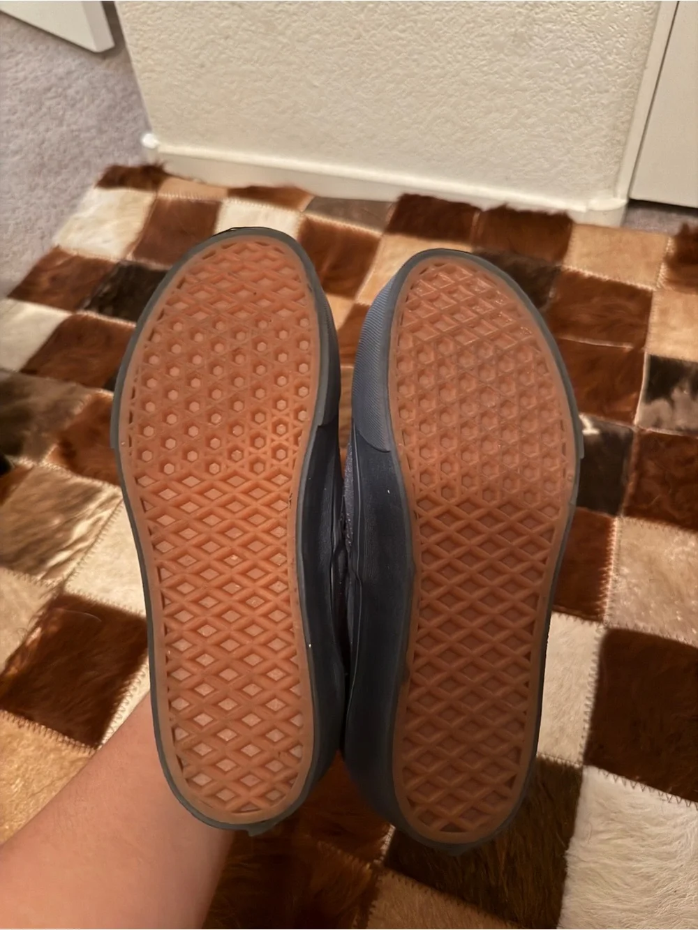 Denim Suede Vans Women's Slip-On Platform